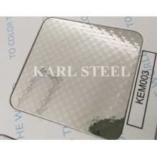 201 Edelstahl Silber Farbe geprägt Kem003 Blatt